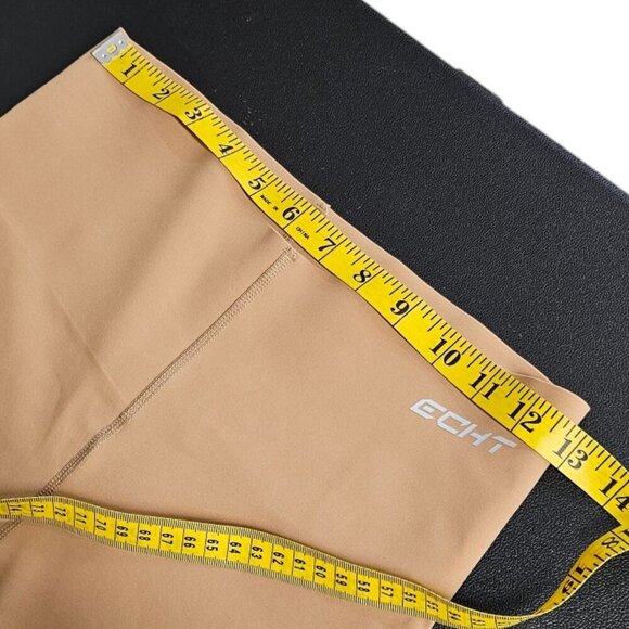 ECHT Womens High Rise Tan Athletic Leggings, Thick Waist for Control, Size M - Picture 4 of 8
